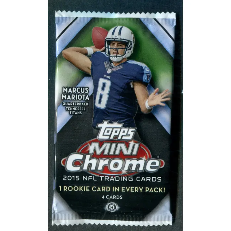 2015 Topps Chrome Mini Football Unopened Pack (Hobby) (4)