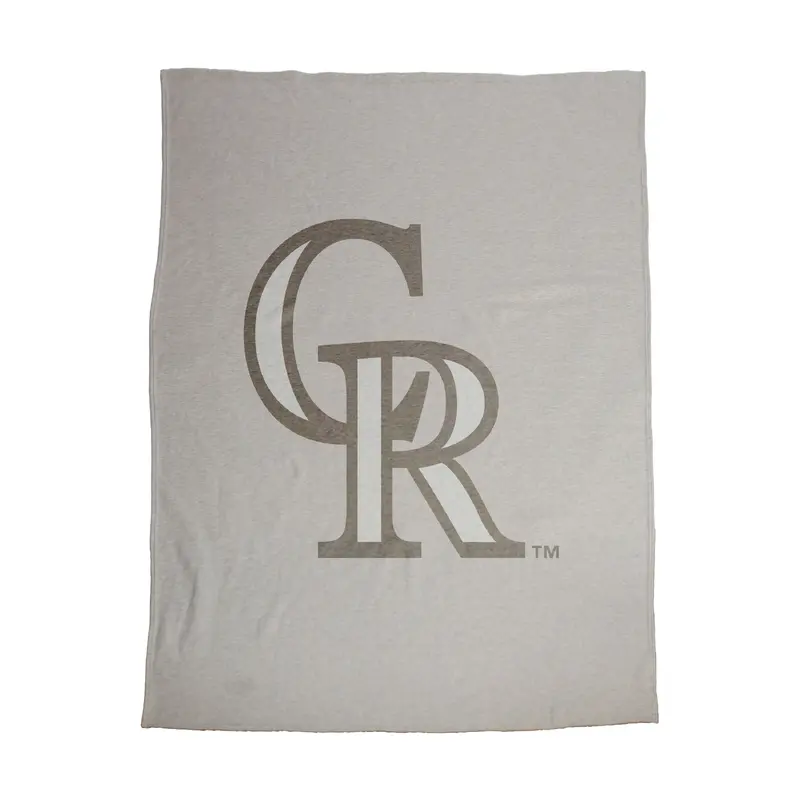 Colorado Rockies Oversized Logo Sublimated Sweatshirt Blanket