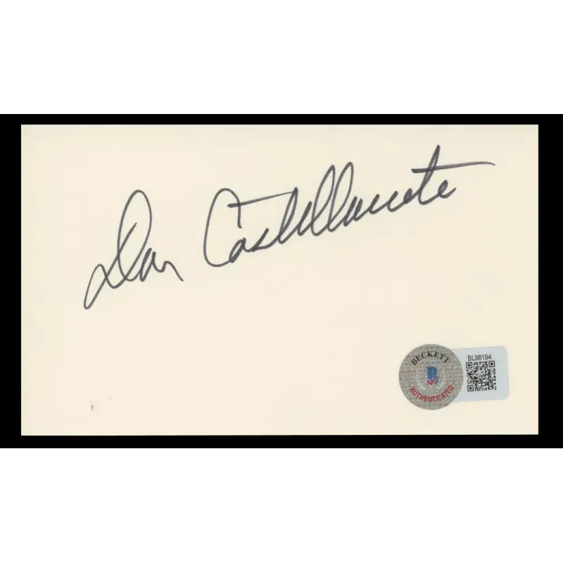 Dan Castellaneta The Simpsons Authentic Signed 3x5 Index Card BAS #BL98194
