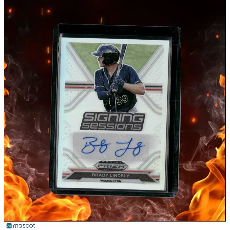2021 Panini Prizm Baseball Brady Lidnsly Signing Sessions Silver Prizm Auto