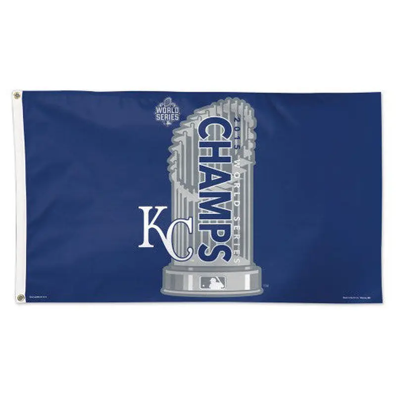 Kansas City Royals 2015 World Series Champions Deluxe 3'x5' FLAG - Wincraft - LAST ONE