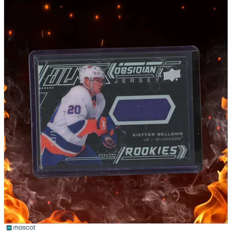 2020-21 Upper Deck Black DIamond Kieffer Bellows Obsidian Jersey Rookie 293/399
