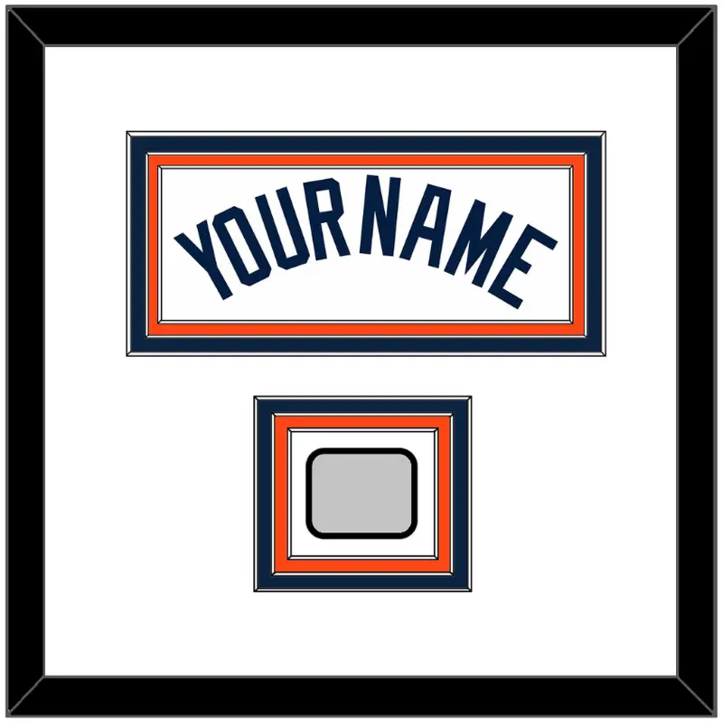 Detroit Name & World Series Patch - Home White (1972-2017) - Triple Mat 1