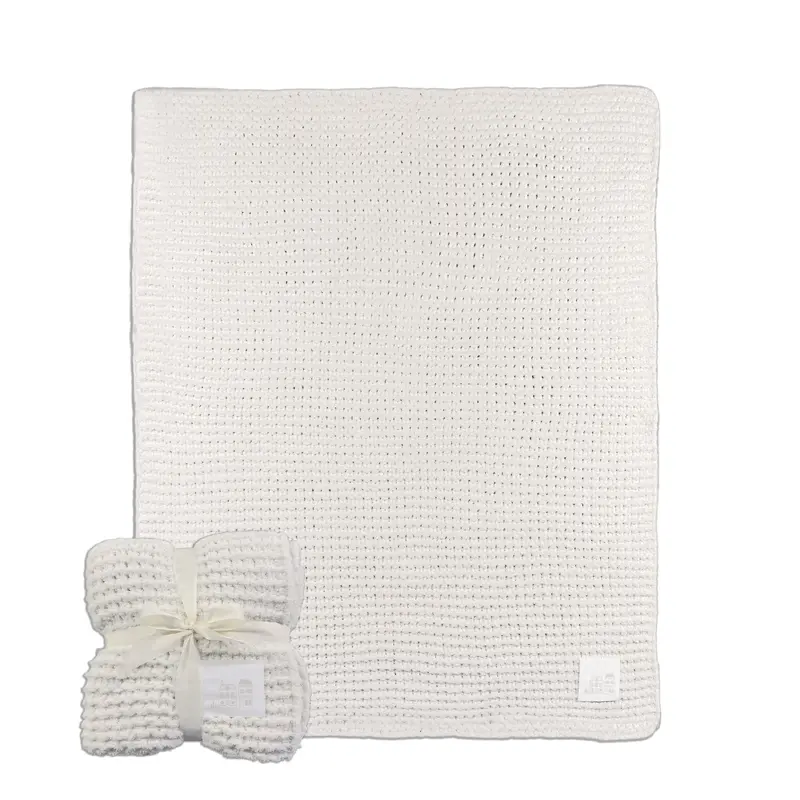 Christmas Village Cable Knit Throw 50x60