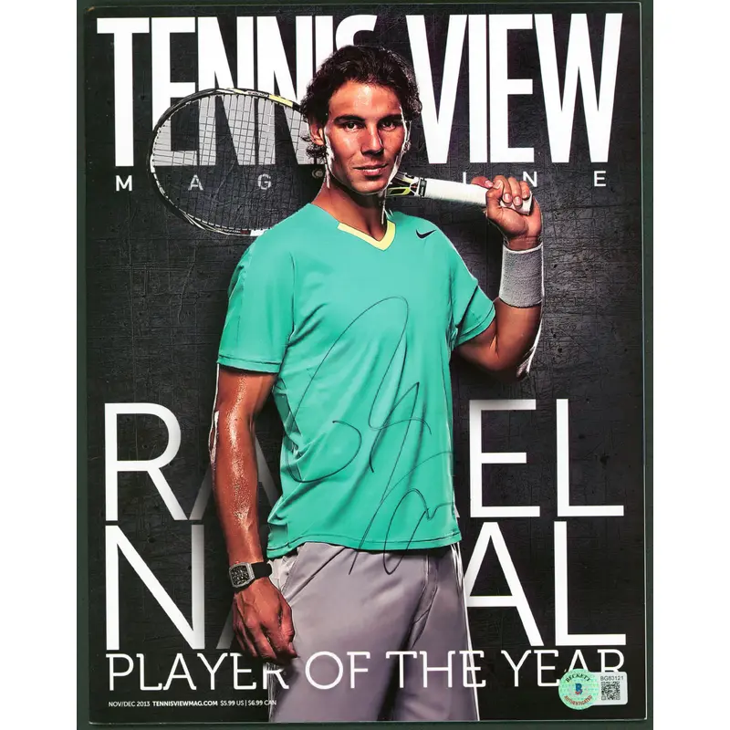 Rafael Nadal Authentic Signed Nov/Dec 2013 Tennis View Magazine BAS #BG83121