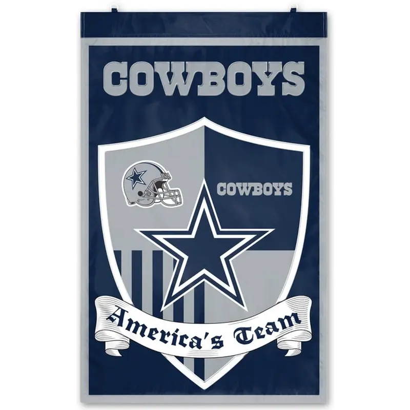 Dallas Cowboys Coat-of-Arms-Style Premium 24x36 Applique WALL BANNER - Party Animal