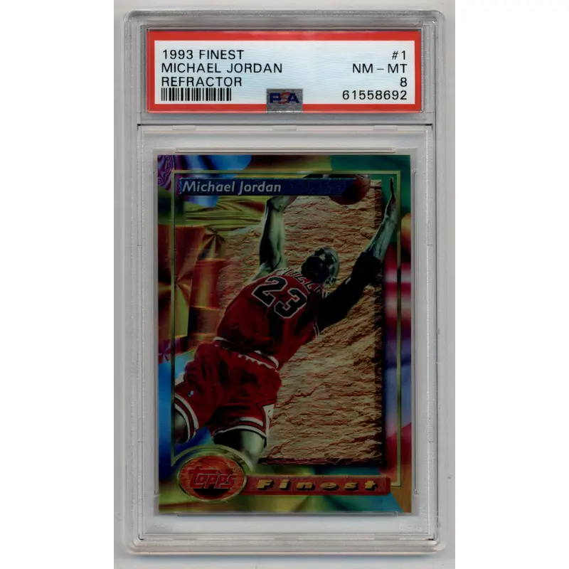 Michael Jordan 1993-94 Finest Refractor PSA 8 Near Mint-Mint