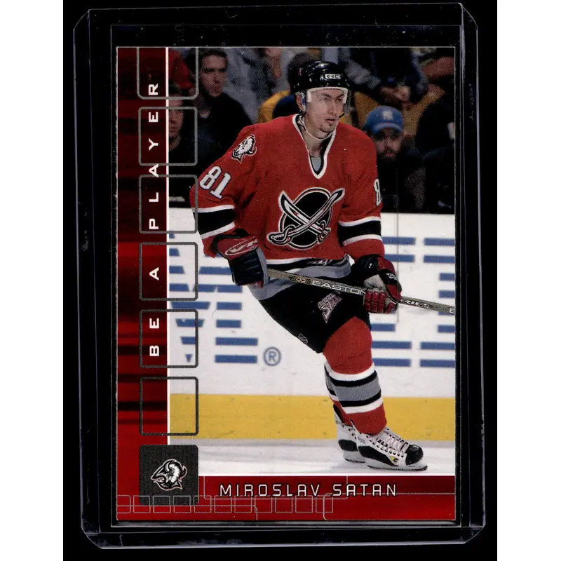 2001-02 In the Game Be A Player Memorabilia - Ruby - Miroslav Satan #89 /200