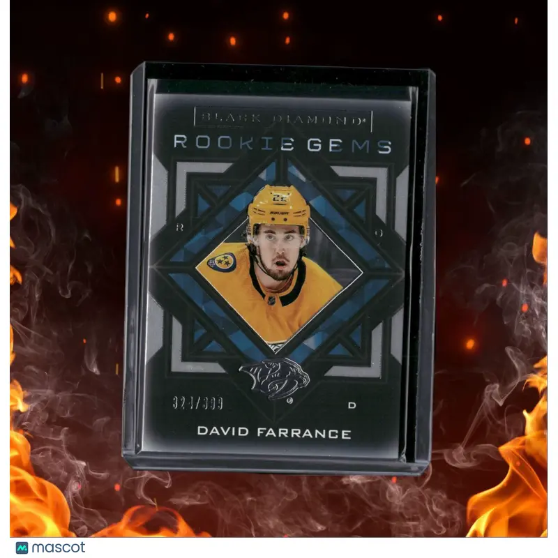 2021-22 Upper Deck Black Diamond David Farrance Gems Rookie 324/399 #RG-DF