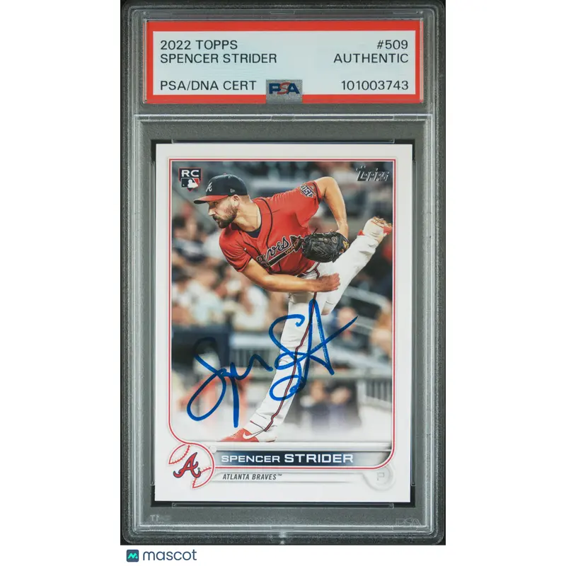 #509 Spencer Strider PSA Authentic
