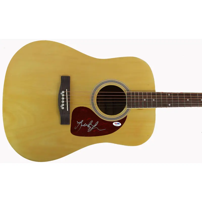 Leah Turner Authentic Signed Acoustic Guitar Autographed PSA/DNA #AA86777