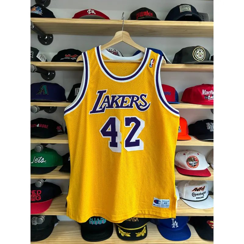 Vintage Early 90s Los Angeles Lakers James Worthy Authentic Champion Jersey 48 XL