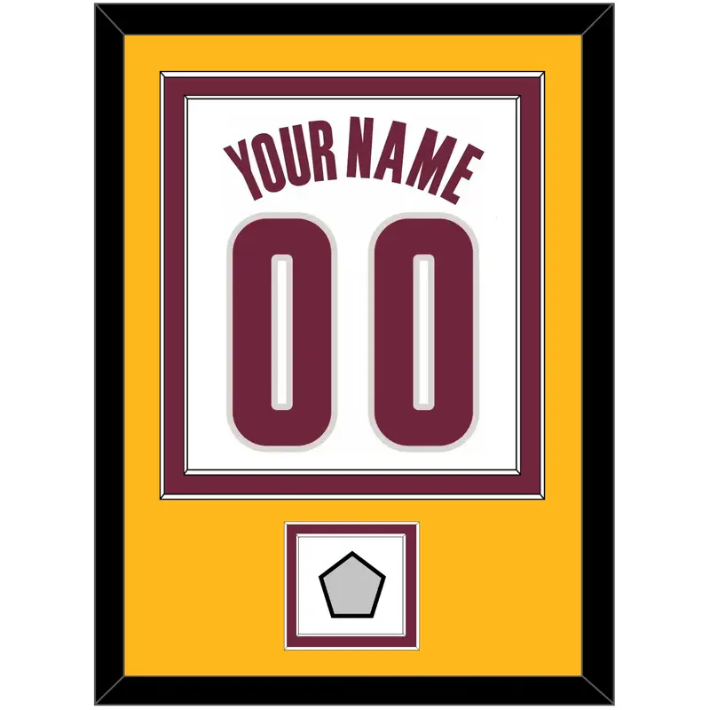 Cleveland Name & Number With Finals Patch - Home White (2010-2017) - Double Mat 4
