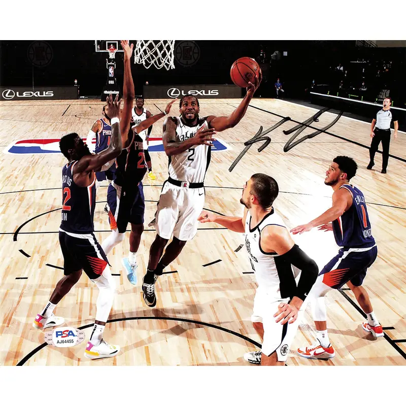Kawhi Leonard signed 8x10 photo PSA/DNA San Antonio Spurs Autographed