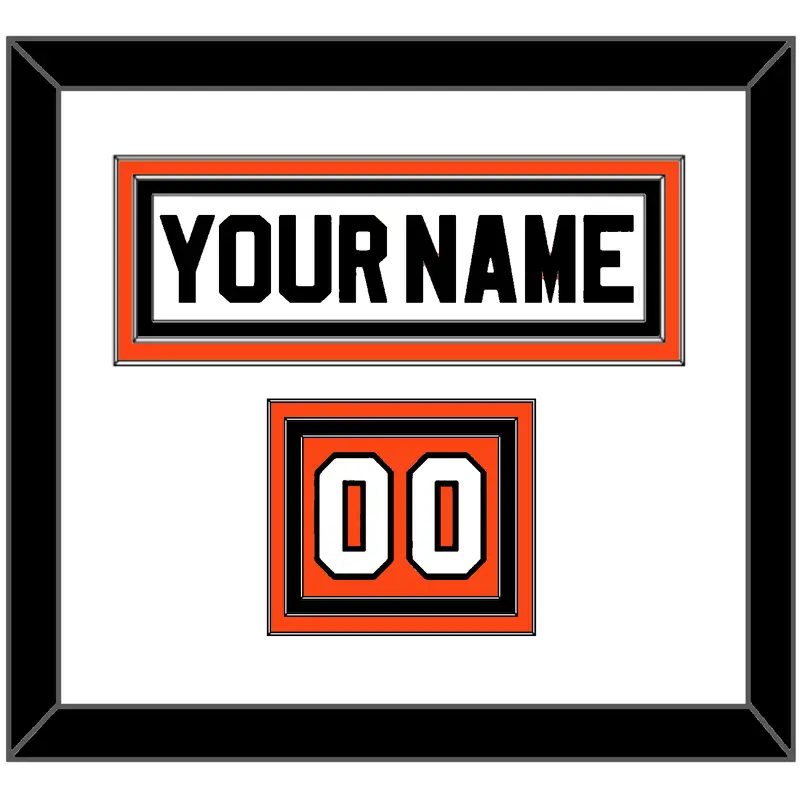 Philadelphia Nameplate & Number (Shoulder) - Road White (2007-2010) - Triple Mat 1