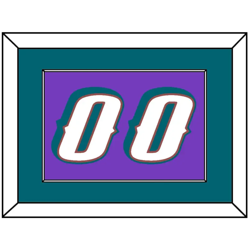 Utah Number - Road Purple (1996-2004) - Single Mat 2