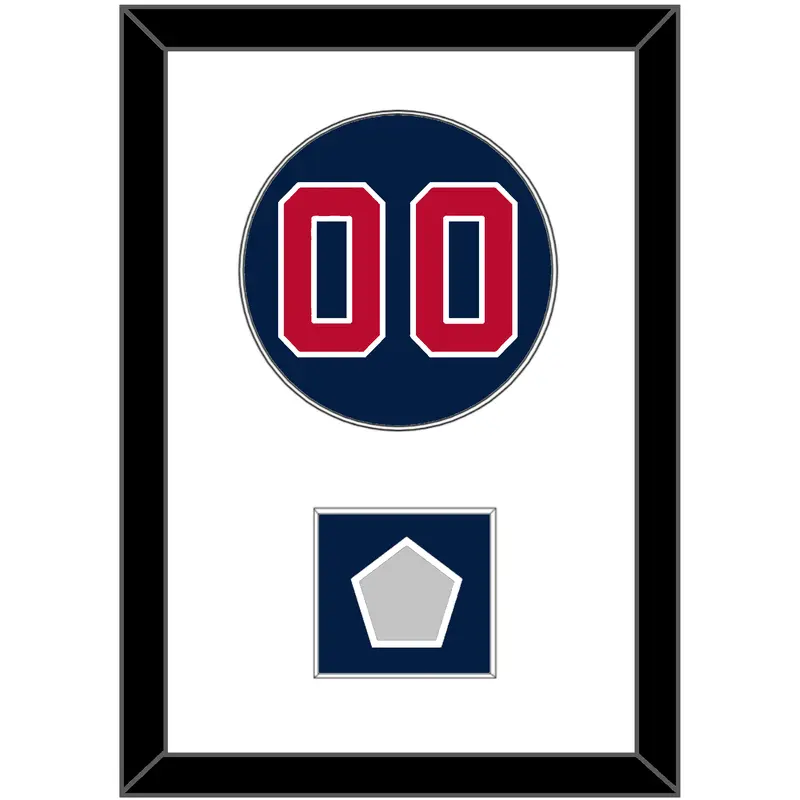 Washington Number & World Series Champions Patch - Alternate Blue - Single Mat 1