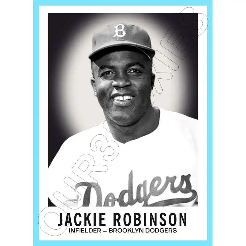 Jackie Robinson 1960 Leaf Custom Card - 4432