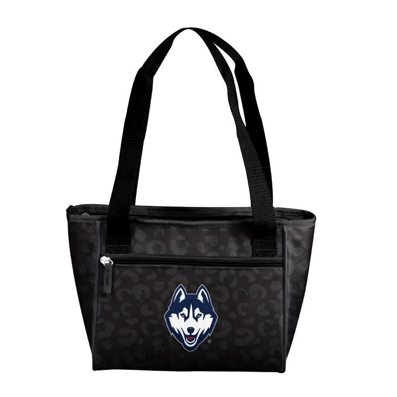 UConn Leopard Print 16 Can Cooler Tote