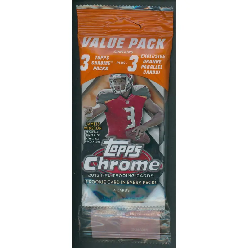 2015 Topps Chrome Football Unopened Value Pack