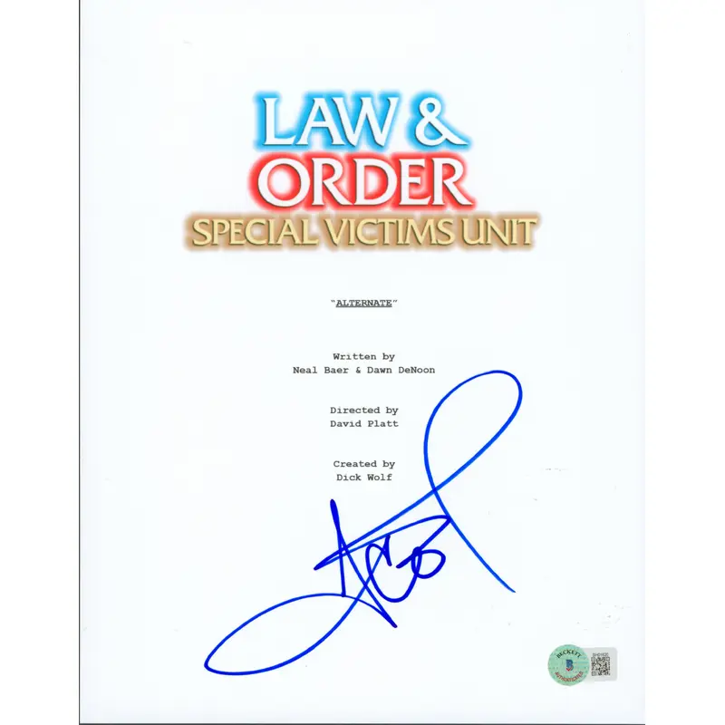 Ice-T Law & Order SVU Authentic Signed 8.5x11 Script Cover Photo BAS #BH01620