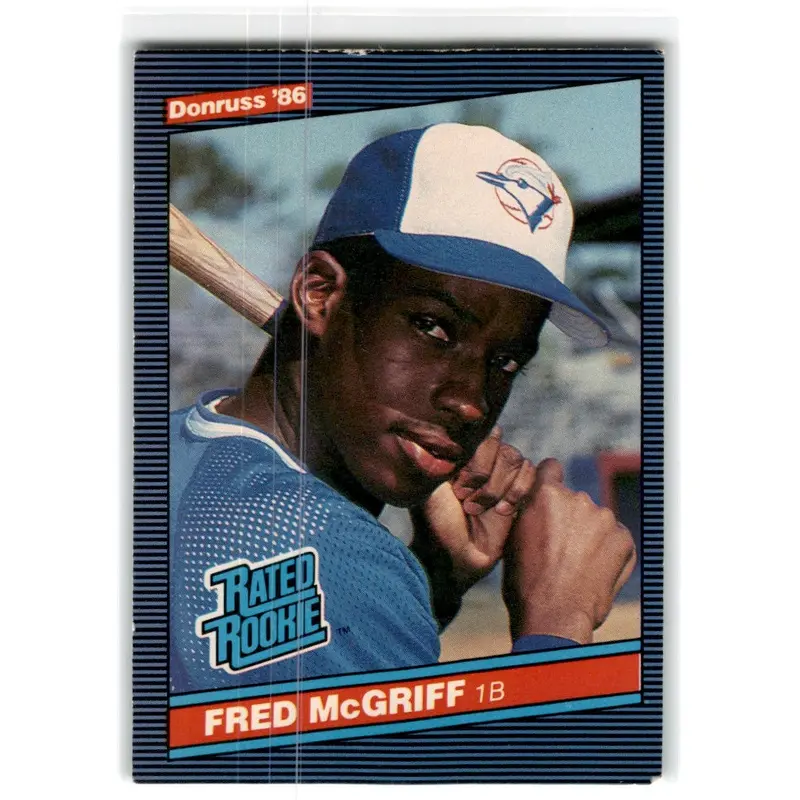 1986 Donruss Fred McGriff #28 Rookie