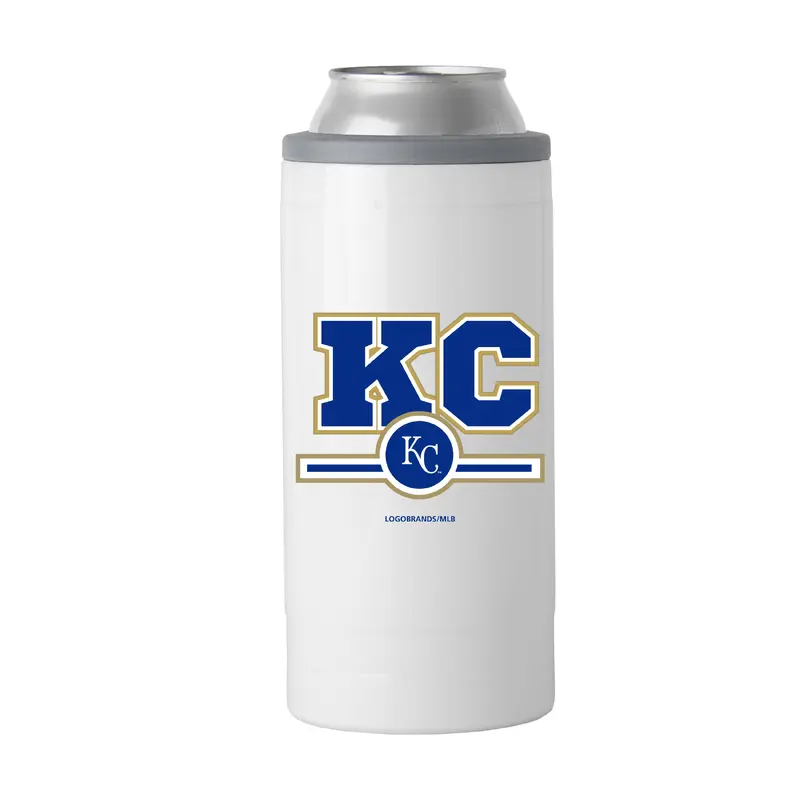 K.C Royals Letterman 12 oz Slim Can Coolie
