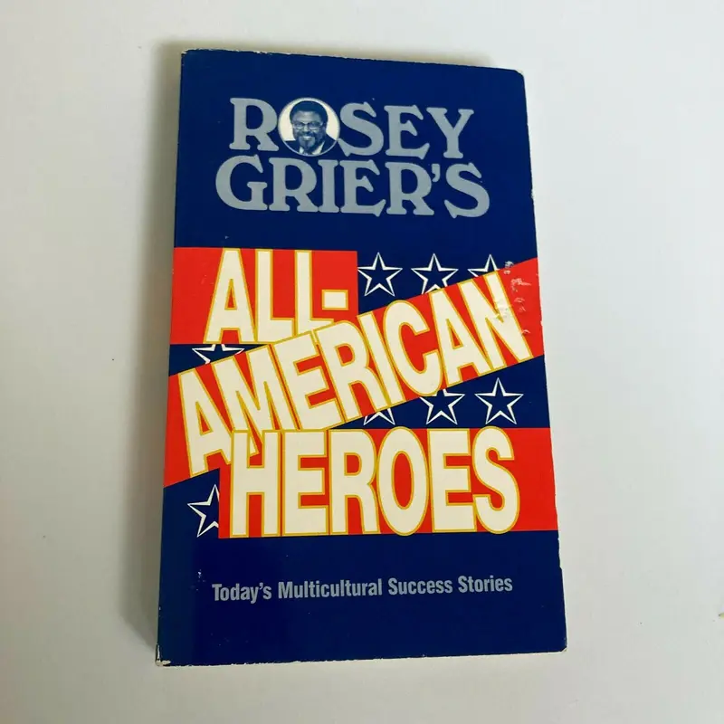 Rosey Grier's All-American Heroes Signed Autographed Book