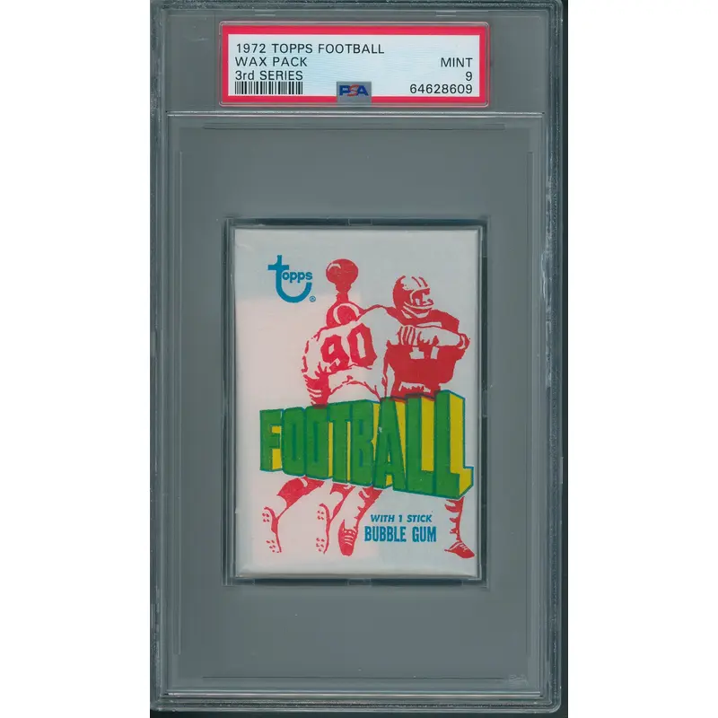1972 Topps Football Unopened 3rd Series Wax Pack PSA 9 *8609