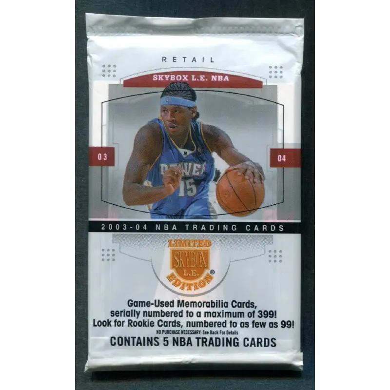 2003/04 Fleer Skybox L.E. Limited Edition Basketball Unopened Pack (Retail)