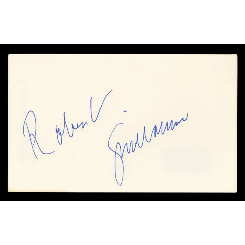 Robert Guillaume The Lion King Authentic Signed 3x5 Index Card BAS #BL96845