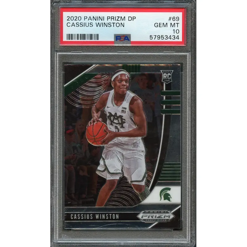 2020-21 Prizm Draft Picks #69 CASSIUS WINSTON PSA 10 RC Wizards
