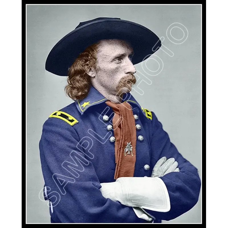 George Custer Colorized 8X10 Photo - 2699