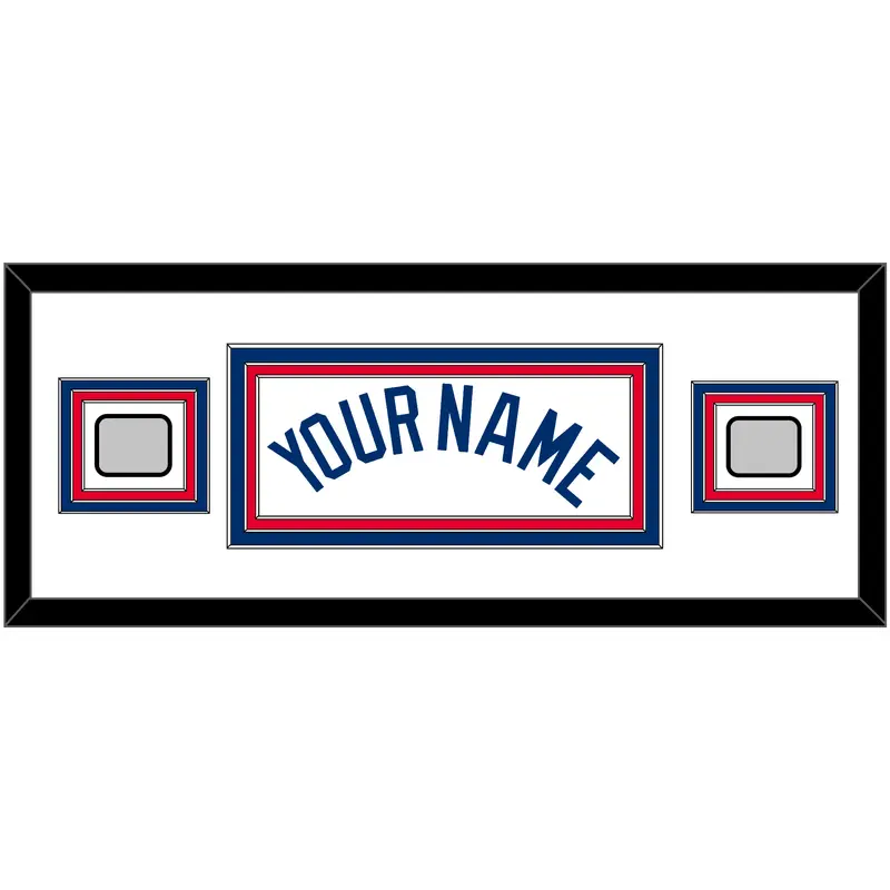 Los Angeles Name & 2 World Series Champions Patches - Home White (2007-2023) - Triple Mat 2
