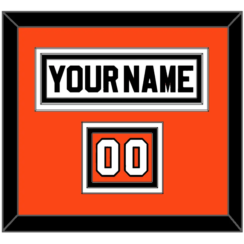 Philadelphia Nameplate & Number (Shoulder) - Road White (2007-2010) - Triple Mat 3