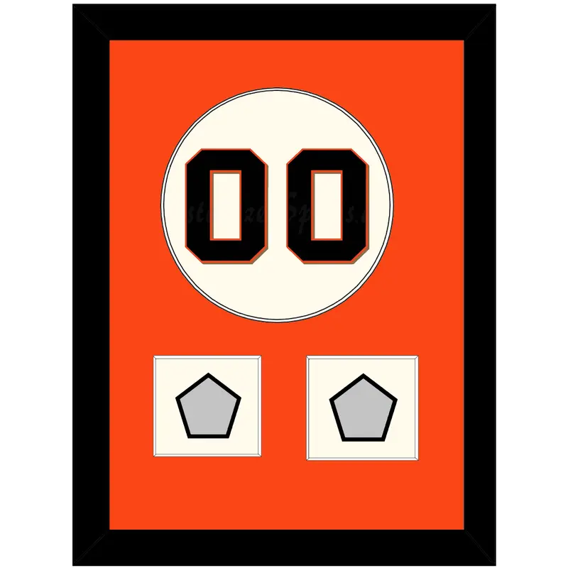 San Francisco Number & 2 World Series Jersey Patches - Home Cream (2000-2021) - Single Mat 1