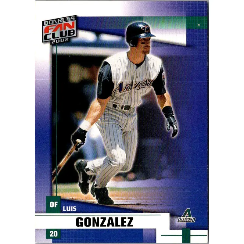2002 Donruss Fan Club Luis Gonzalez #124