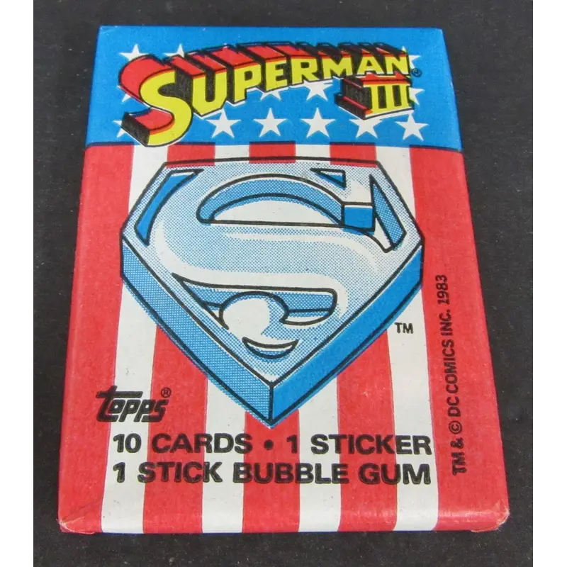 1983 Topps Superman III Unopened Wax Pack