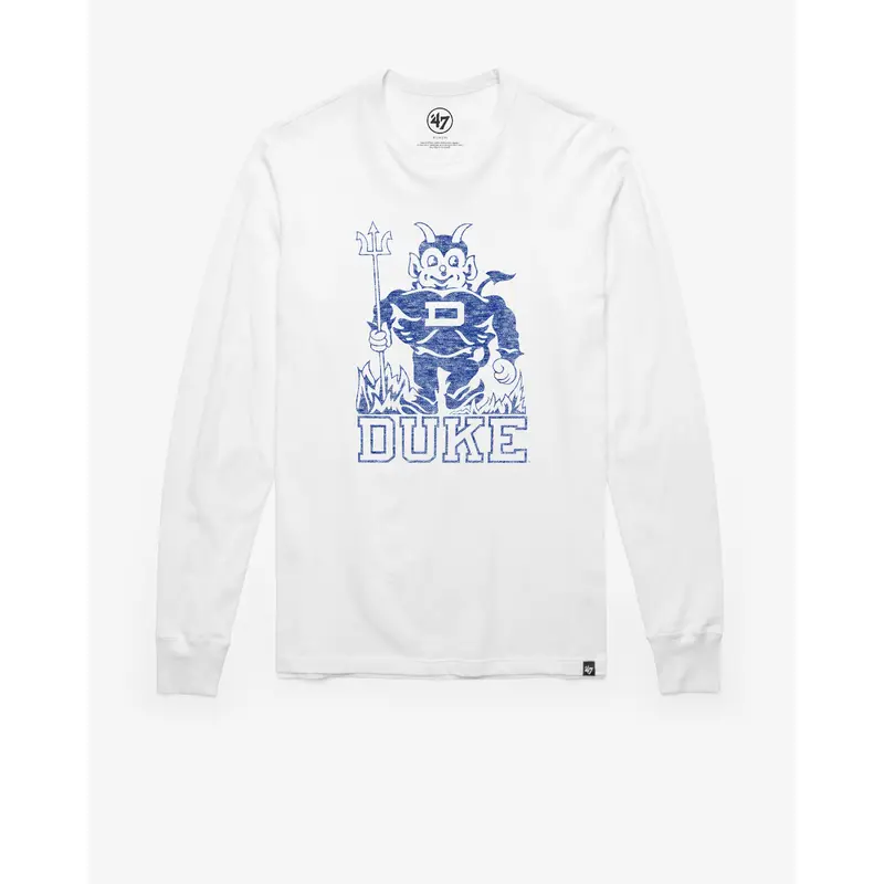 DUKE BLUE DEVILS VINTAGE PREMIER '47 FRANKLIN LONG SLEEVE TEE