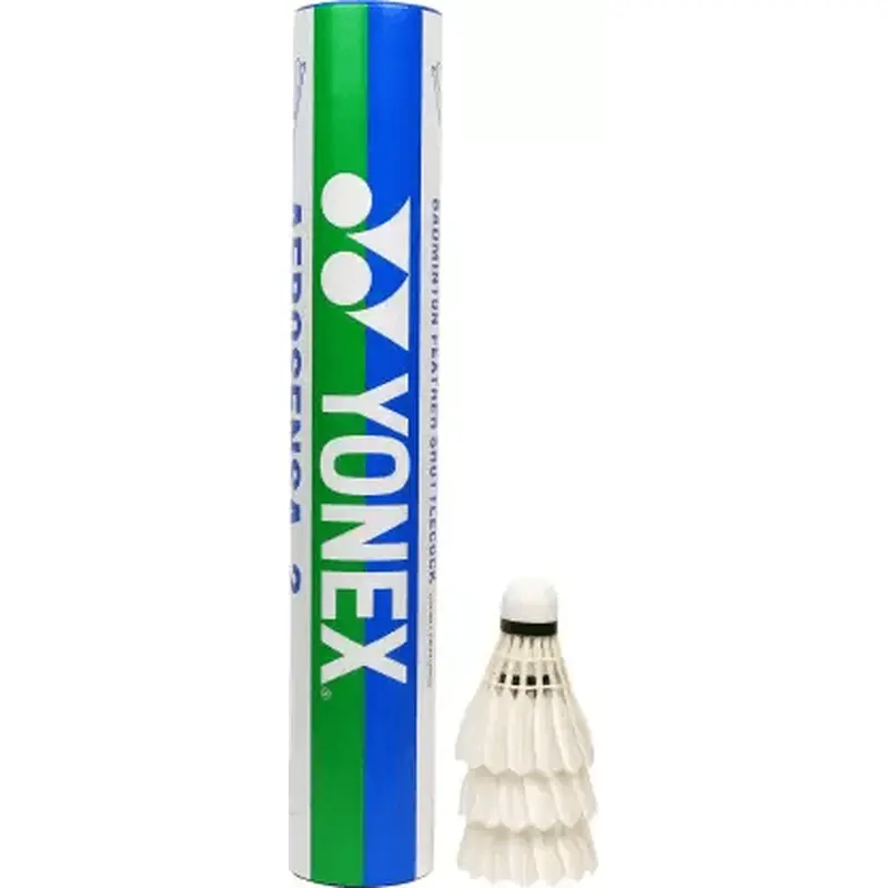 YONEX AS 2 Feather Shuttle OR AEROSENSA 2 (Medium, 77, 76 Pack of 12) | KIBI SPORTS