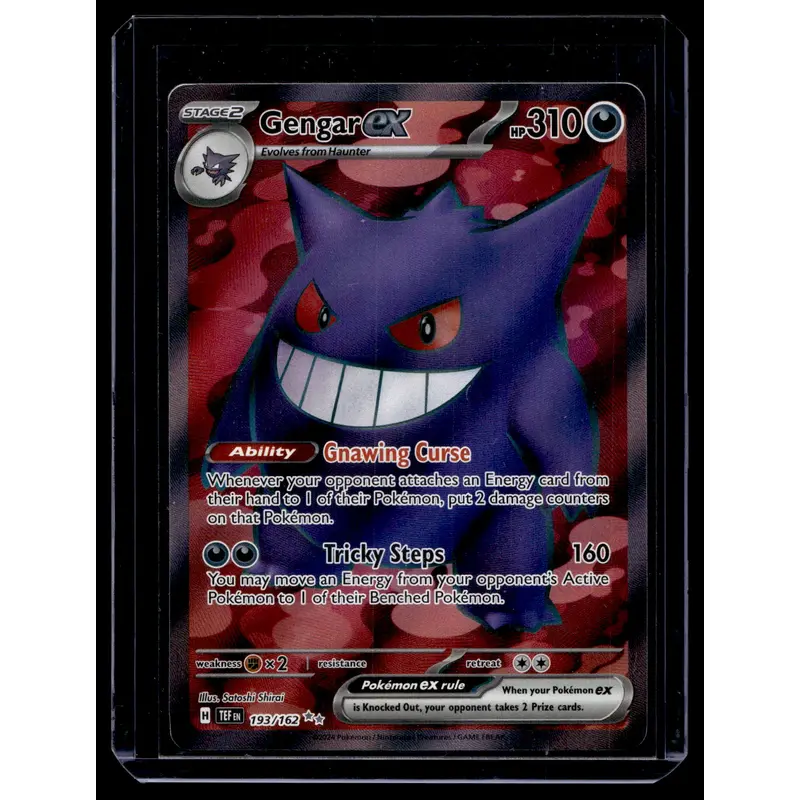 2024 Pokemon - Sword & Shield - Temporal Forces - Ultra Rare - Gengar ex #193