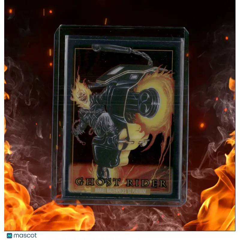 2024 Skybox Marvel Masterpieces '92 Platinum Ghost Rider Clear Cut #37