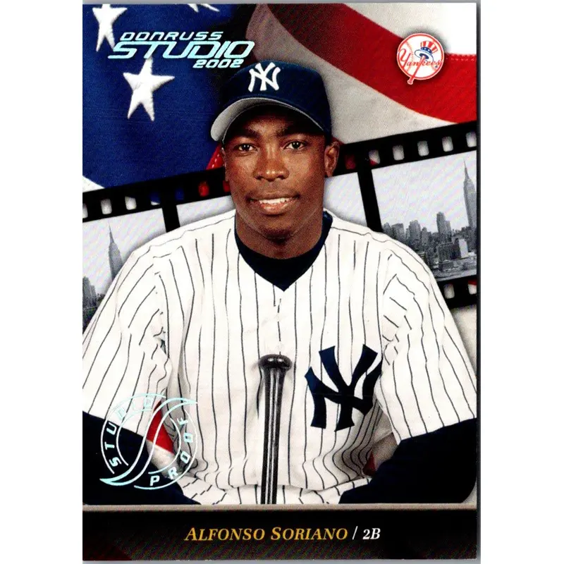 2002 Donruss Studio Proofs Alfonso Soriano #196 024/100