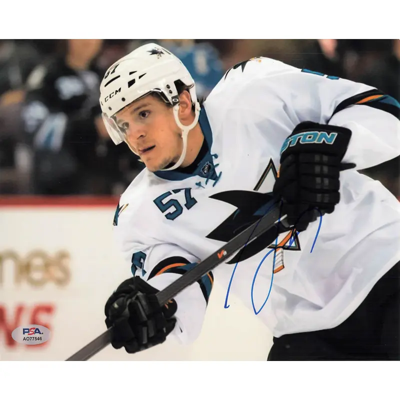 Tommy Wingels signed 8x10 photo PSA/DNA San Jose Sharks Autographed