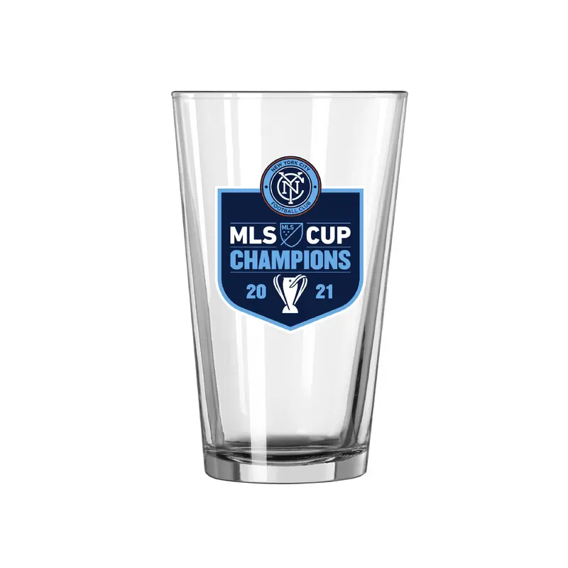New York FC 16oz 2021 MLS Champions Pint Glass