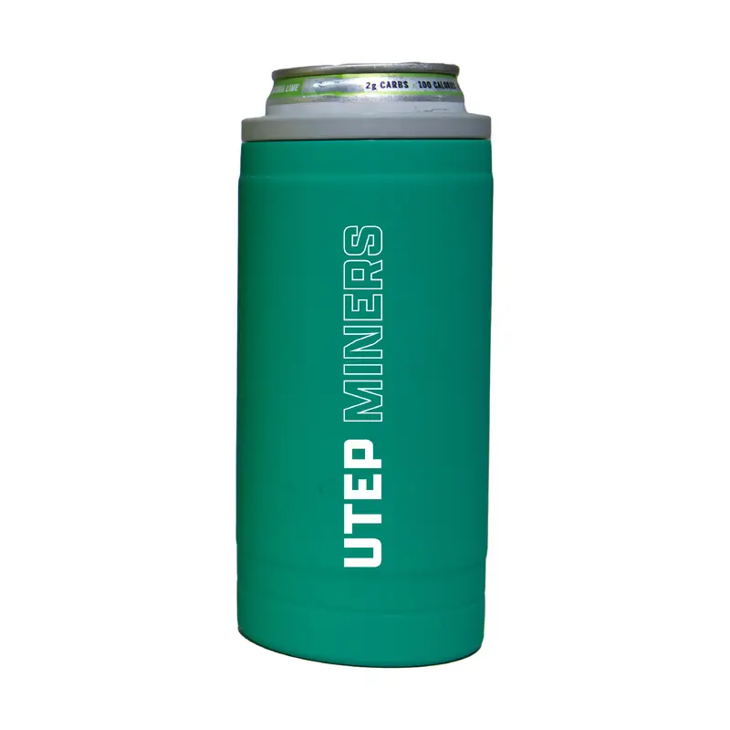 UTEP 12oz Optic Stacked Soft Touch Slim Coolie