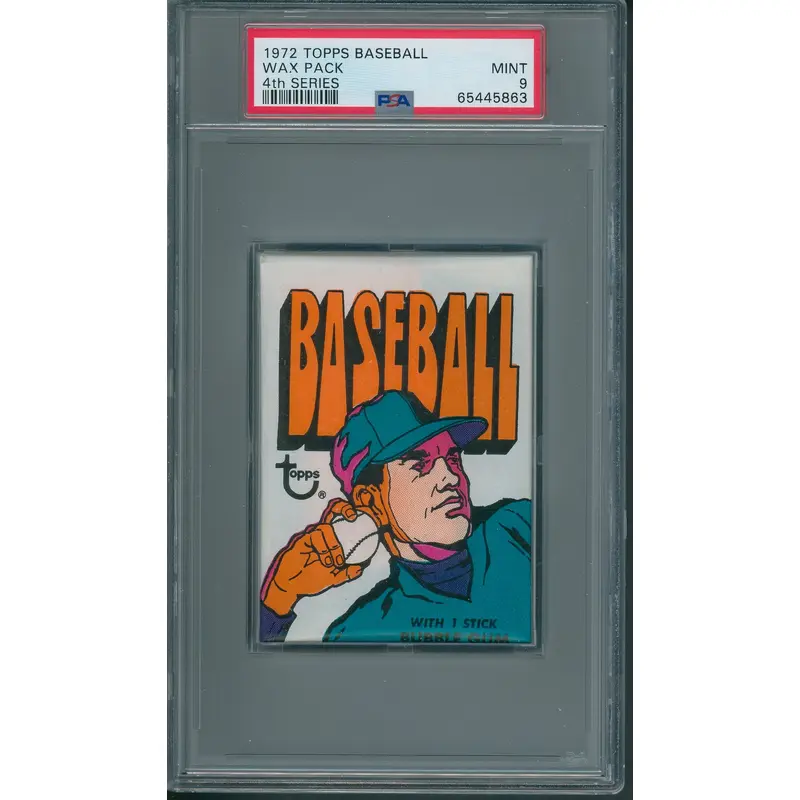 1972 Topps Baseball Unopened 4th Series Wax Pack PSA 9 *5863