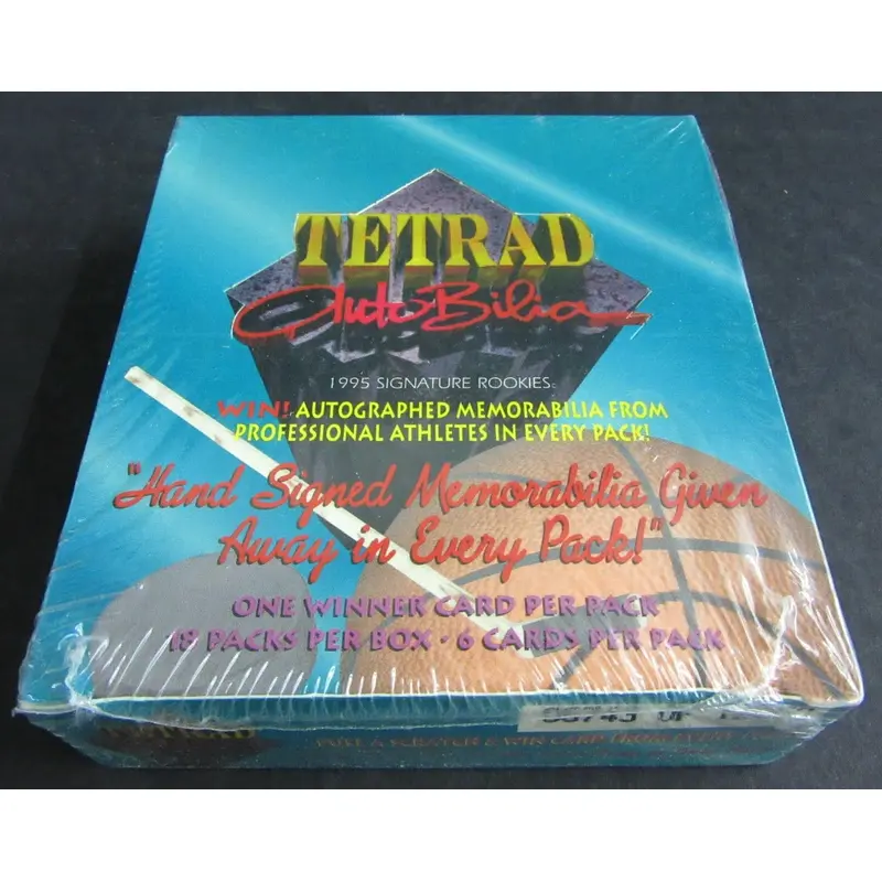 1995 Signature Rookies Tetrad Autobilia Unopened Box