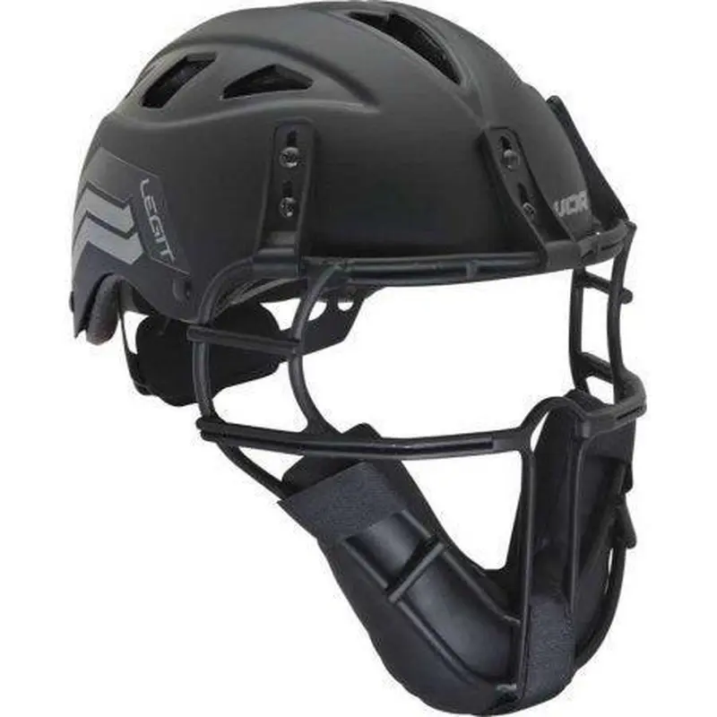 Worth Legit Slowpitch Softball Pitchers Helmet Mask, Black LGTPH-B