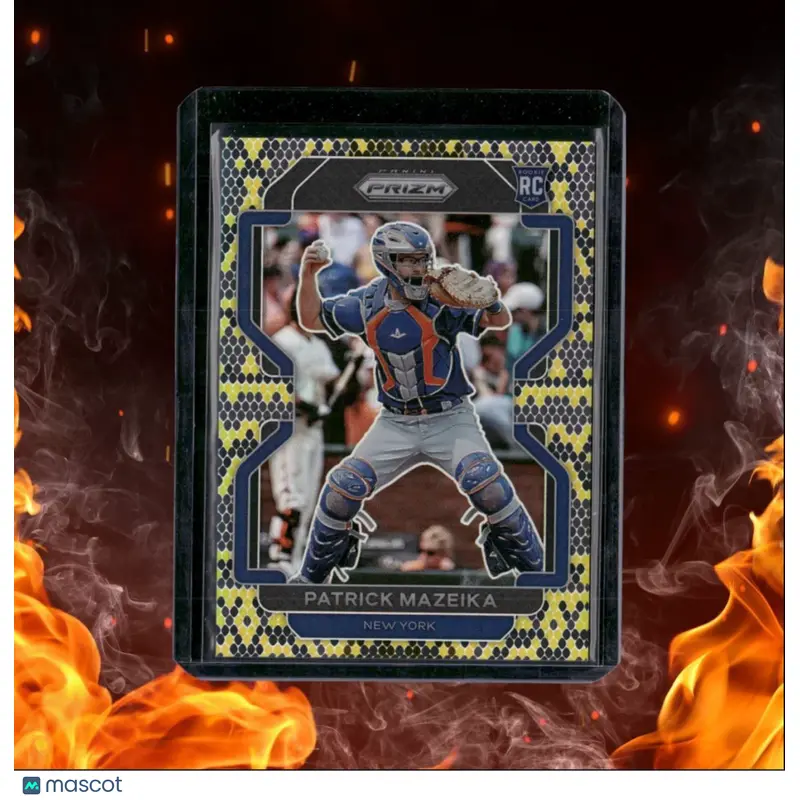 2022 Panini Prizm Patrick Mazeika Snakeskin Prizm Rookie 09/50 #91
